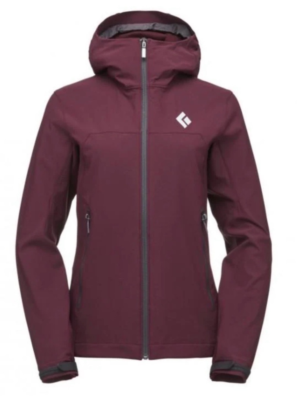 Black Diamond Women's Dawn Patrol Shell Jacket Sz Med Bordeaux Winter Mountains